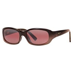 NWT Maui Jim Uni PUNCHBOWL MJ219 Sunglasses,Chocolate Fade-Maui Rose Rectangle